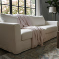 ANDREA BLUSH Cotton Muslin Throw