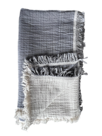 ANDREA DENIM Cotton Muslin Throw