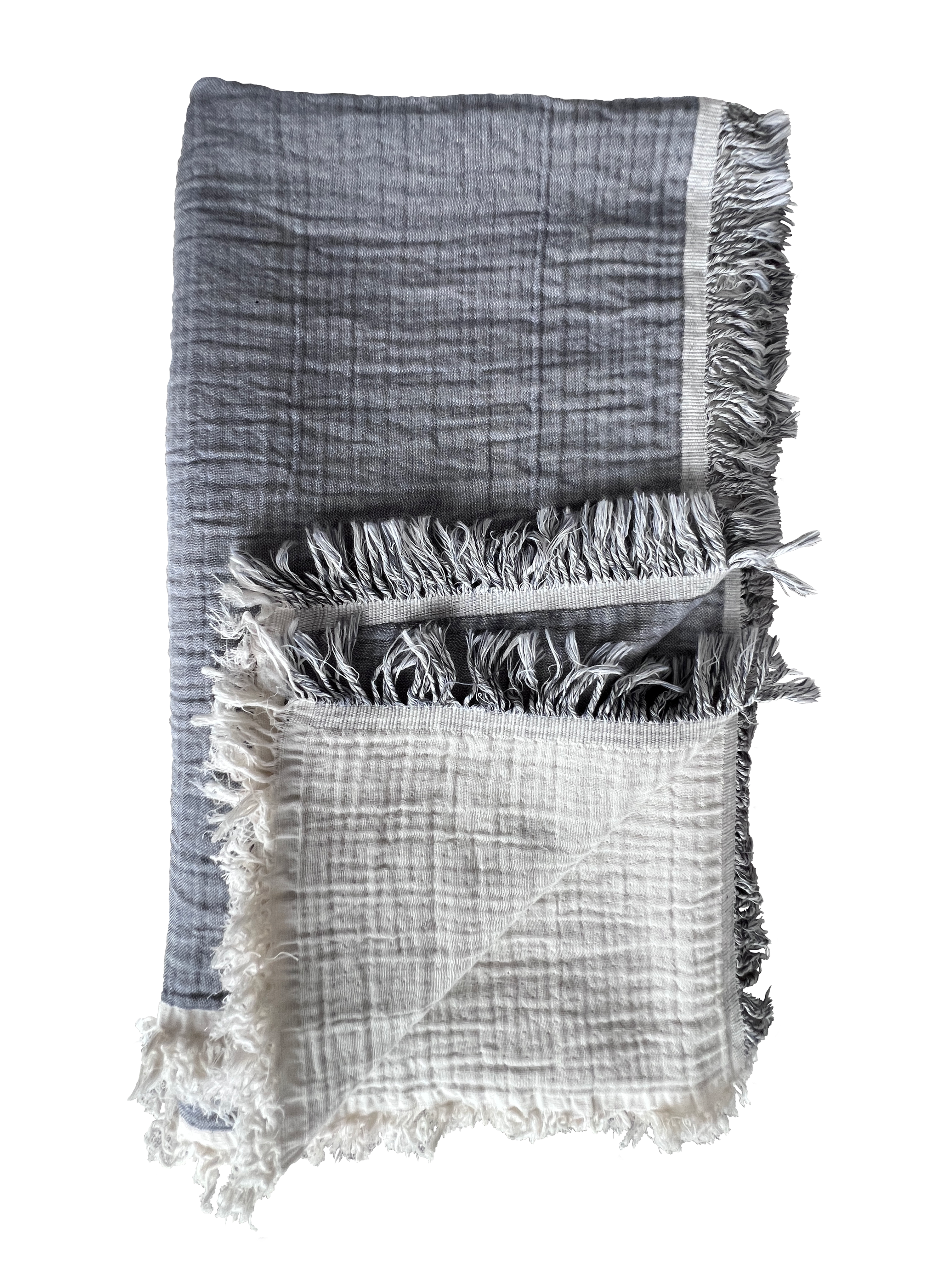 ANDREA DENIM Cotton Muslin Throw