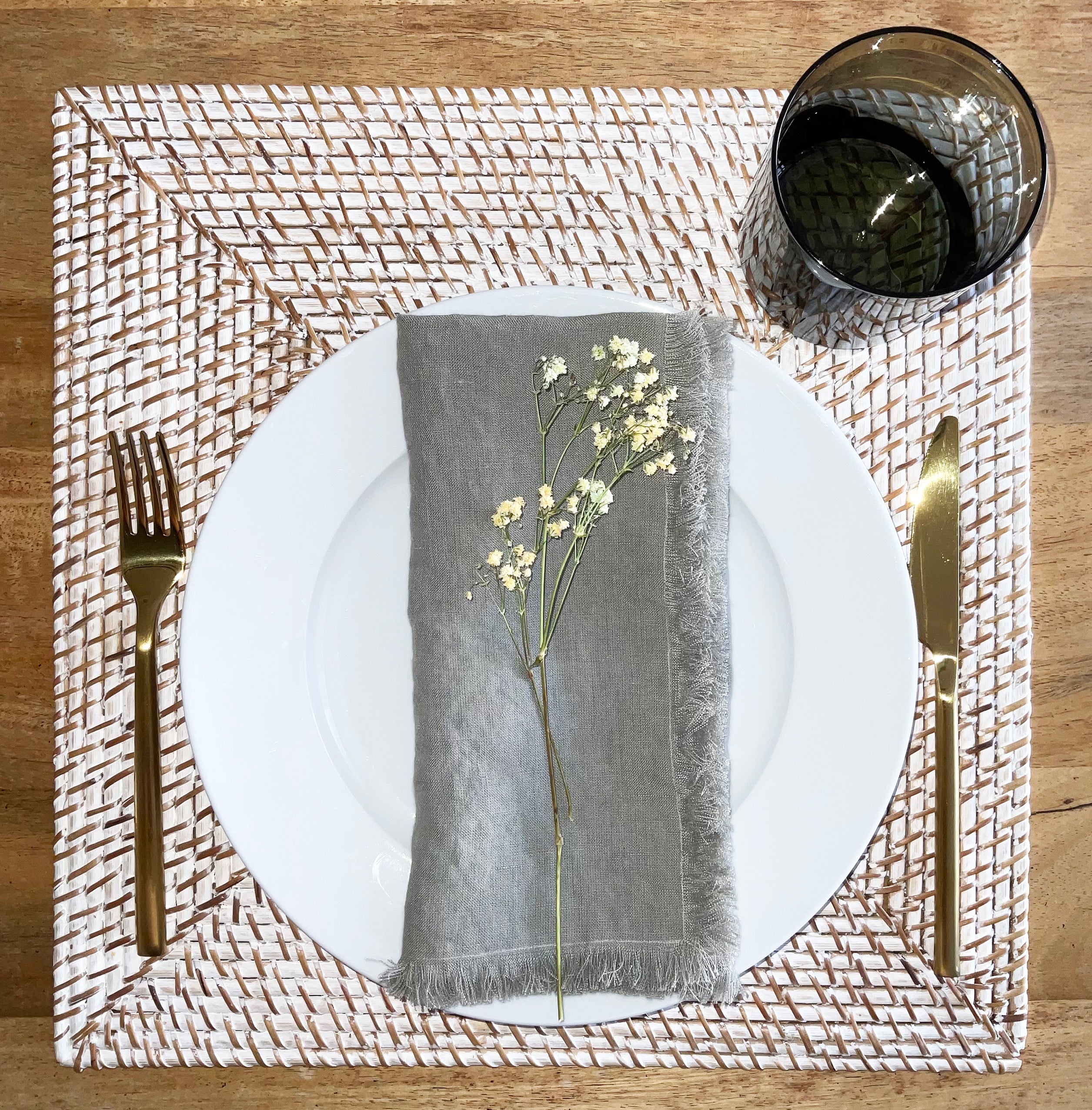 MALI set of 2 linen napkins