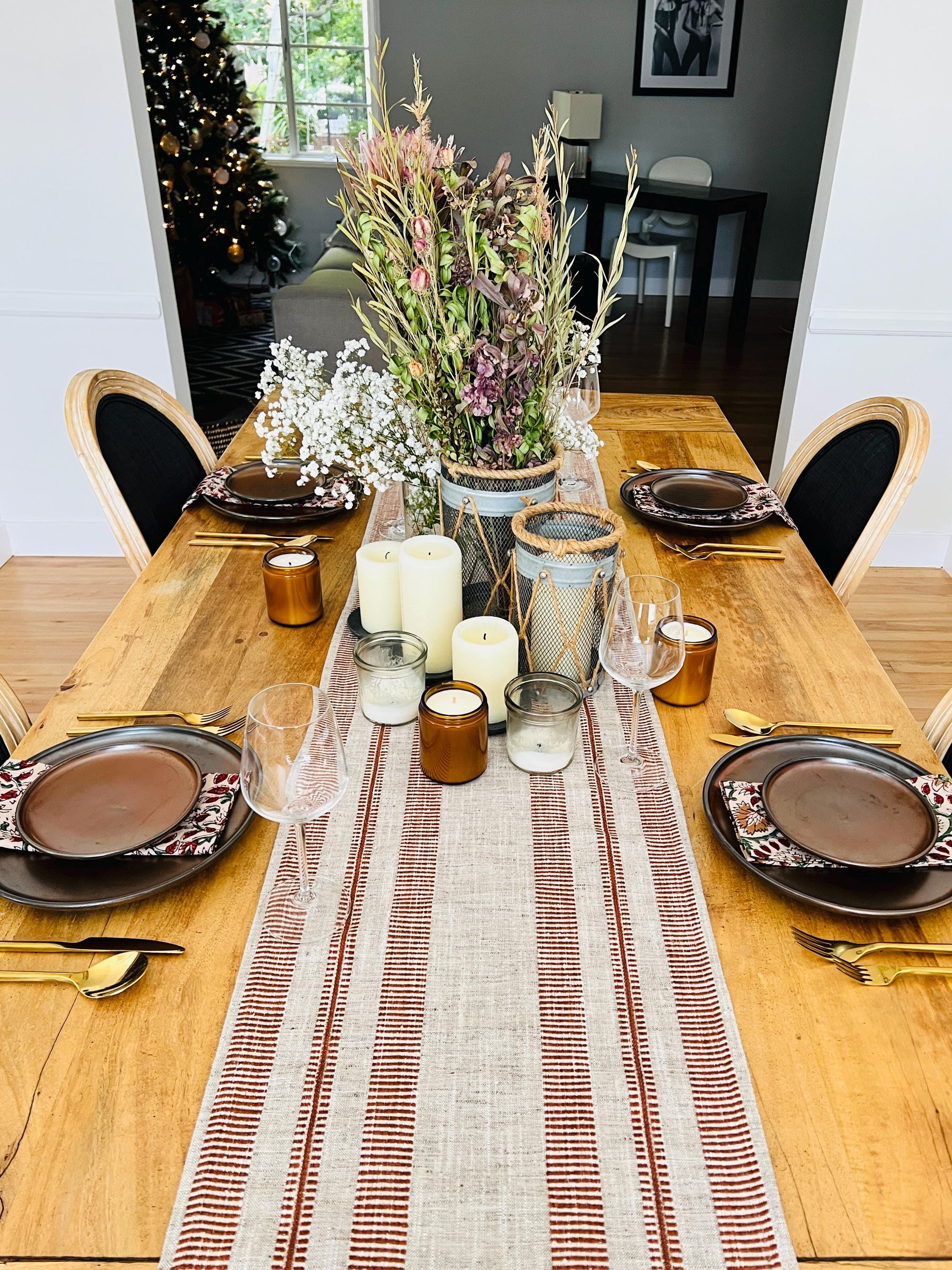 SARAH TERRACOTTA Table Runner