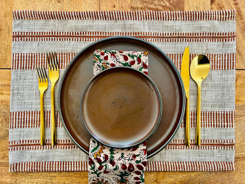 SURI TERRACOTTA Set of 2 Placemats