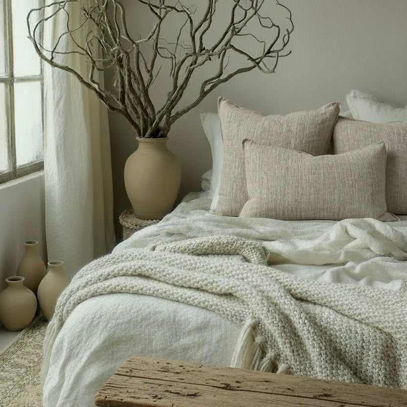 ANVERSA Washed Linen Pillow Cover